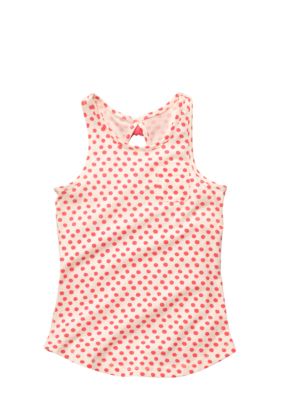 OshKosh B'gosh Coral Dot Tank Girls 4-6X