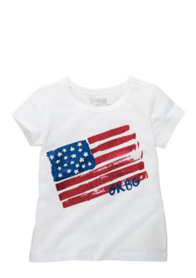 OshKosh B'gosh Heart Flag Tee Girls 4-6X