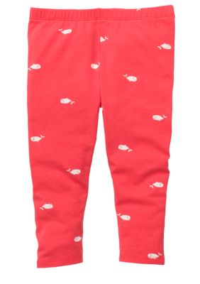 OshKosh B'gosh Whale Print Leggings Girls 4-6X