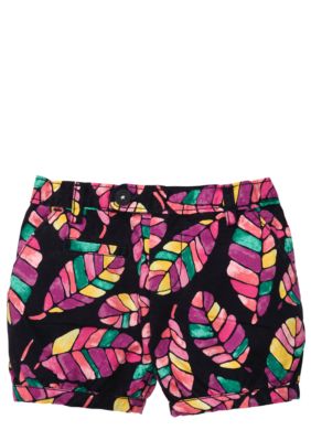 OshKosh B'gosh Feather Print Short Girls 4-6x