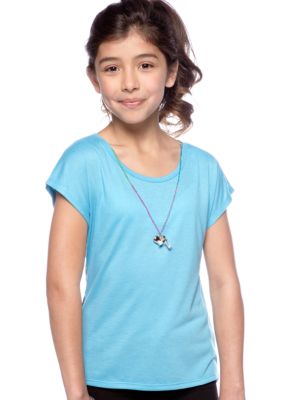 One Step Up Animal Back Print Top Girls 7-16