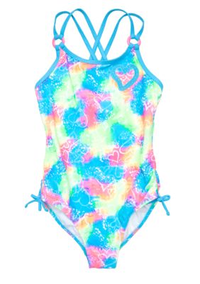 Breaking Waves Groovy Love One Piece Girls 7-16