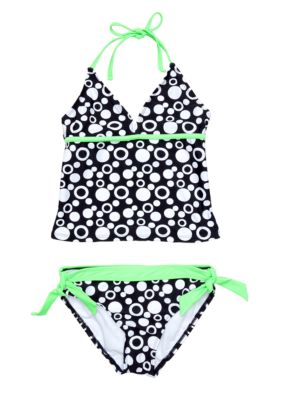 Breaking Waves Bubble Gum Tankini Girls 7-16