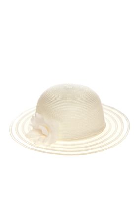 Nolan Opaque Hat with Flower Toddler Girls- Online Only