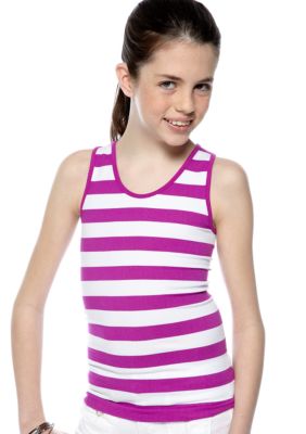 Energie Stripe Seamless Tank Girls 7-16