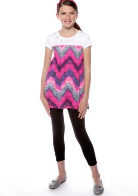 Energie Animal Print Tunic and Legging Set Girls 7-16