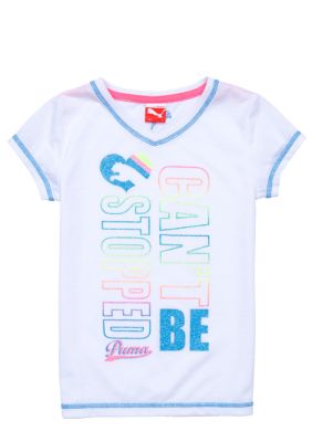 Puma Can't Be Stopped Tee Girls 4-6x