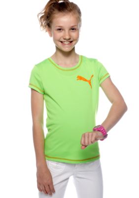 Puma Active Logo Tee Girls 7-16