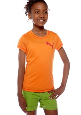 Puma Active Logo Tee Girls 7-16