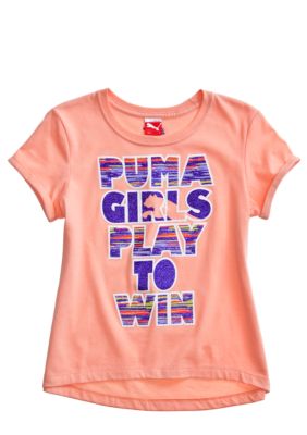 Puma Play To Win Tee Girls 4-6X