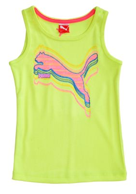 Puma Stripe Cat Tee Girls 4-6X