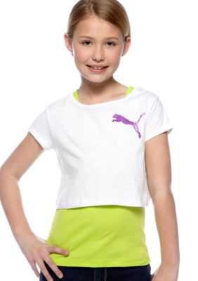 Puma Crop 2-Fer Top Girls 7-16