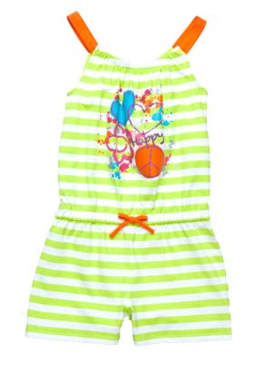 Kids Headquarters Stripe Romper Girls 4-6X