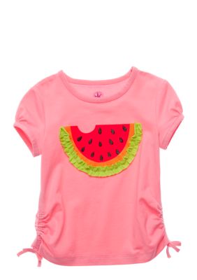 J Khaki Watermelon Tee Girls 4-6X