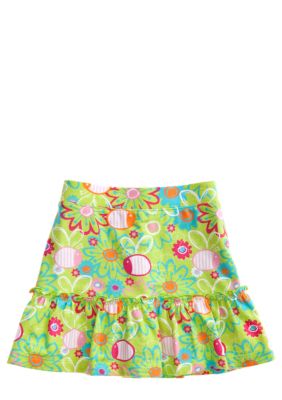 J Khaki Bee Print Scooter Girls 4-6X
