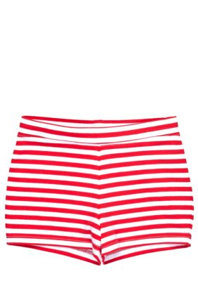 J Khaki Knit Stripe Short Girls 4-6X