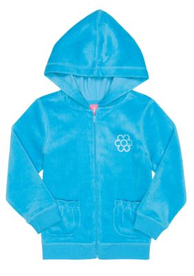 J Khaki Velour Jacket Girls 4-6X