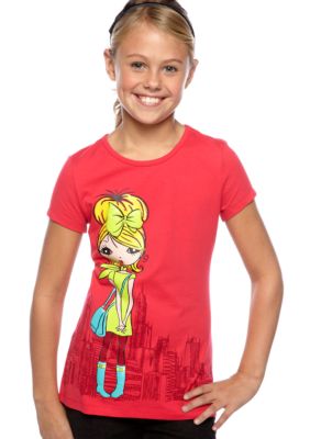 J Khaki Girl In The City Tee Girls 7-16