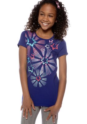 J Khaki Starburst Tee Girls 7-16