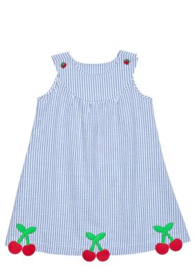 J Khaki Cherry Hem Dress Girls 4-6X