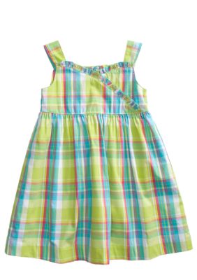 J Khaki Plaid Dress Girls 4-6X