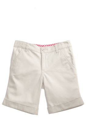 J Khaki Twill Bermuda Short Girls 7-16