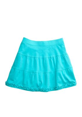 J Khaki Ruffle Trim Scooter Girls 7-16