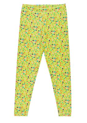 J Khaki Dot Ankle Legging Girls 7-16