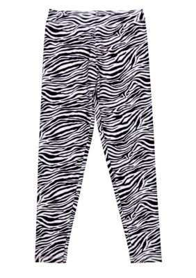 J Khaki Zebra Printed Legging Girls 7-16