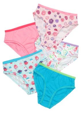 J Khaki 5-Pack Printed Panty Girls 4-16