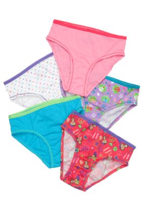 J Khaki Monkey & Frog 5-Pack Panty Girls 4-16