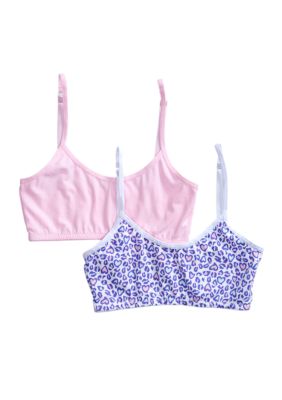 J Khaki 2-Pack Assorted Bralette Girls