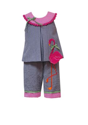 Rare Editions Flamingo Capri Set - Girls 4-6x