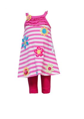 Rare Editions Striped Legging Set - Girls 4-6x