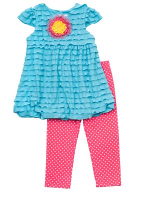 Rare Editions Turquoise Eyelash Set Girls 4-6X - Online Only