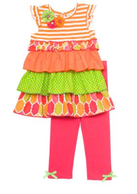 Rare Editions Tiered Top Set Girls 4-6x