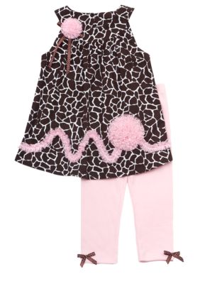 Rare Editions Flower Giraffe Set 4-6x Girls