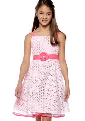 Rare Editions Eyelet Dress Girls 7-16