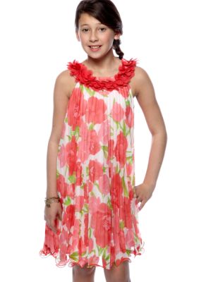 Rare Editions Floral Dress Girls 7-16