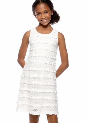 Rare Editions Ruffle Lace Dress Girl 7-16