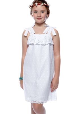 Rare Editions Eyelet Dress Girls 7-16