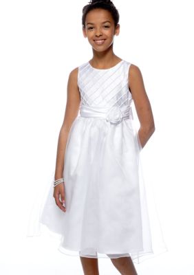 Rare Editions Lattice Bodice Dress Girls 7-16