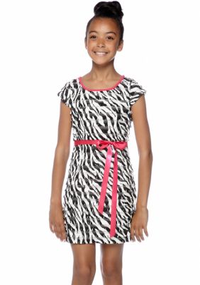 Rare Editions Zebra Print Dress Girls 7-16