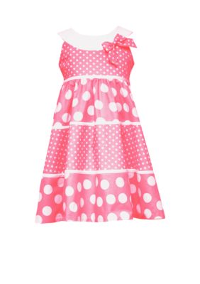 Rare Editions Tiered Dot Dress - Girls 4-6x