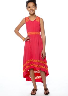 Rare Editions Hi Lo Maxi Dress Girl 7-16