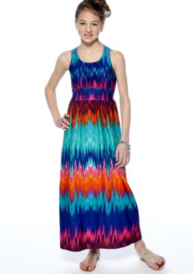 Rare Editions Tie Dye Maxi Dress Girls 7-16