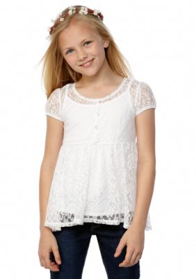 Amy Byer Lace Top Girls 7-16