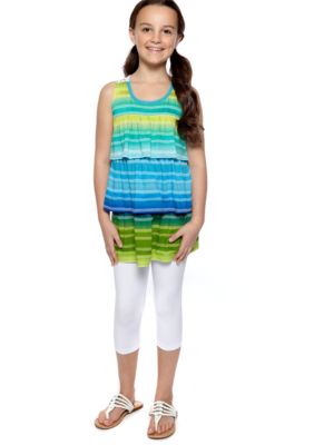 Amy Byer Stripe Tunic & Legging Set Girls 7-16