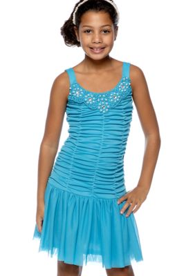 Amy Byer Beaded Neck Dress Girls 7-16