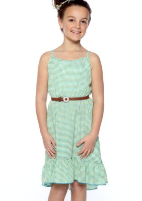 Amy Byer Dot Hi Low Dress Girls 7-16